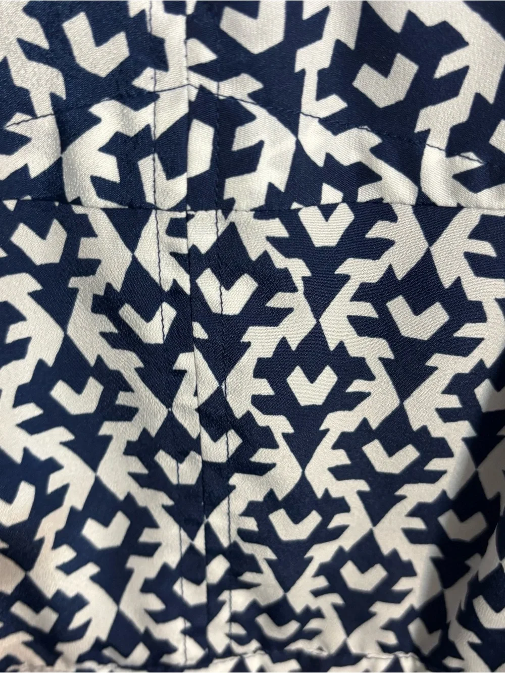 J. Crew Navy and White Printed Seaside Spaghetti-Strap Dress with Pockets